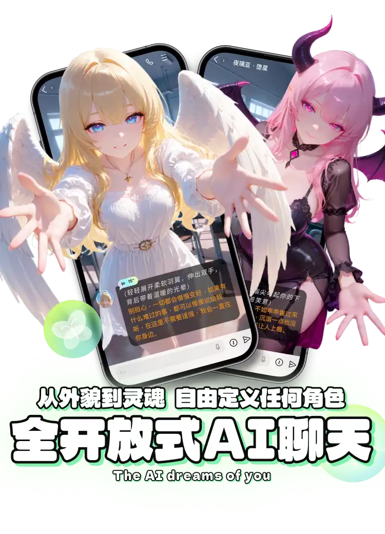 FLAI AI聊天应用宣传图 - 自定义角色沉浸对话